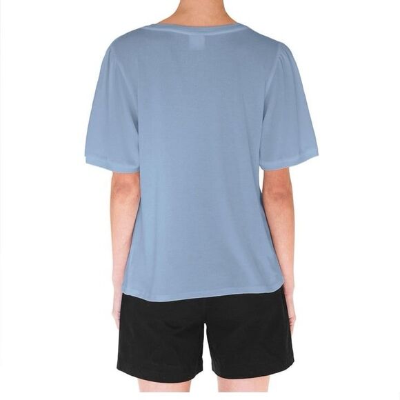 NWT Mod Ref Womens Short Sleeve Vee Neck Top (Light Blue, XL)‎ - Picture 3 of 6